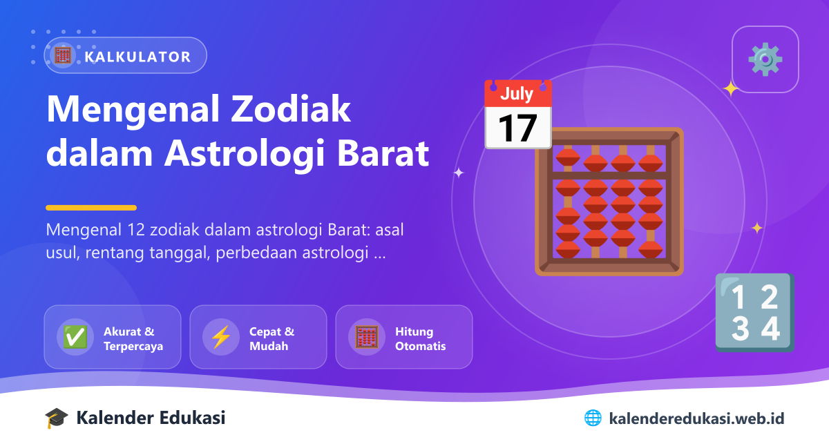 Mengenal Zodiak dalam Astrologi Barat