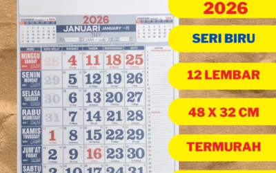 PROMO KALENDER NASIONAL 2026 / 32 X 48 CM / KALENDER STANDAR / KALENDER JAWA 2026 / KALENDER DINDING 2024